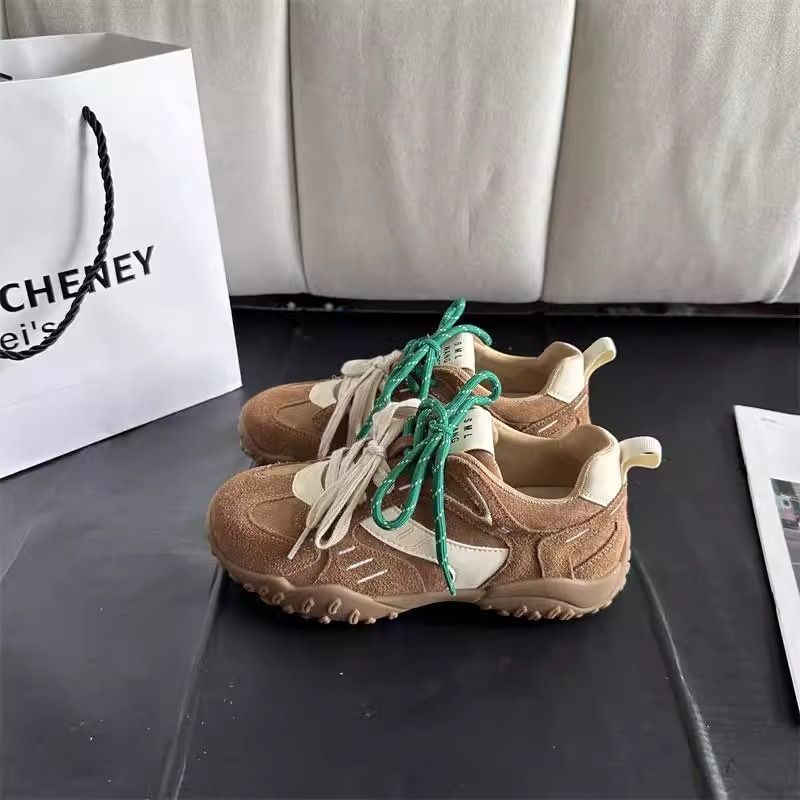 厚底增高德训鞋女洋气2025年秋季新款复古百搭阿甘鞋运动休闲鞋潮详情6