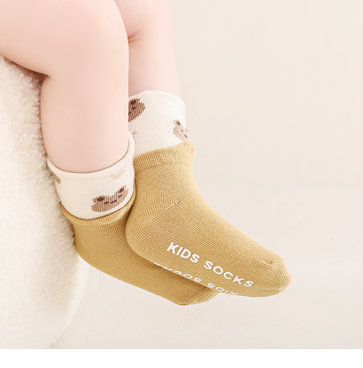 儿童袜子秋季新款宝宝袜可爱卡通防滑无骨新生儿室内学步袜婴儿袜详情20