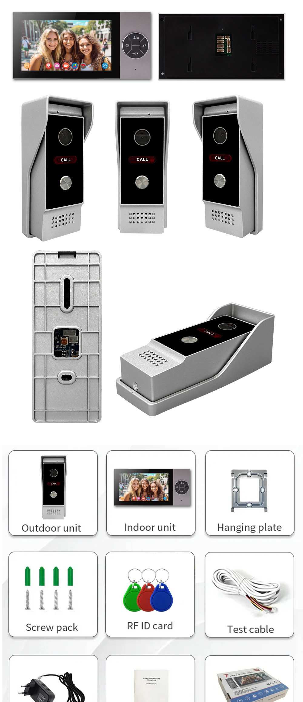 TUYA Video doorbell, WIFI motion detection access control system, remote unlocking, high-definition video doorbell, smart TUYA, wholesale for foreign trade pic 18