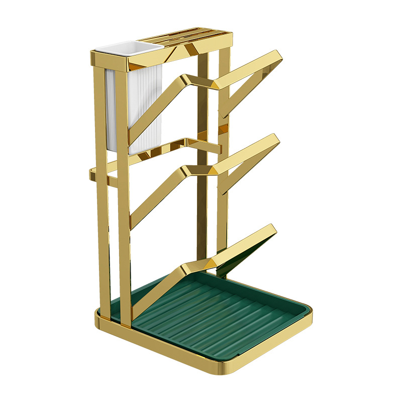 厨房锅盖架子台面壁挂式免打孔家用置物架菜板收纳架锅铲架托神器详情12