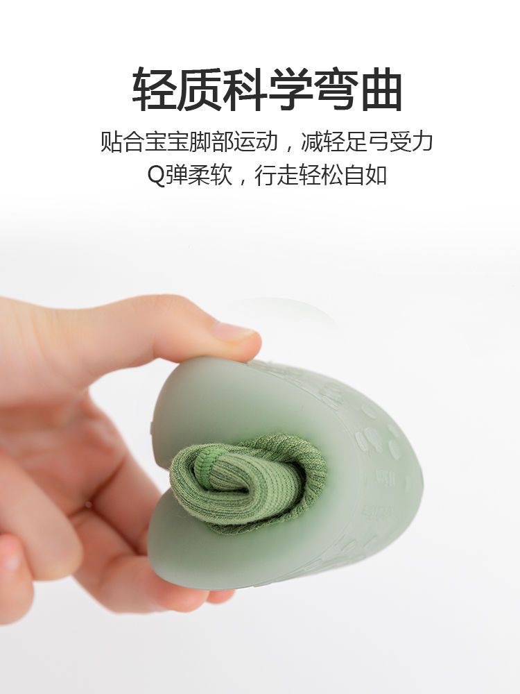 Baby walking shoes for autumn and winter, thickened with fleece, soft-soled and anti-slip, pure cotton floor socks for warmth pic 12