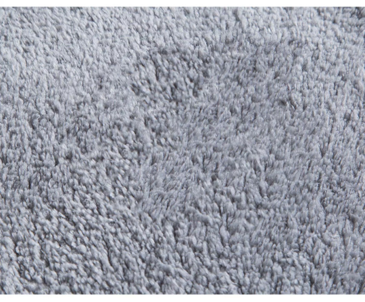 跨境仿羊绒卫生间脚垫纯色吸水防滑方形毛绒浴室地垫简约地毯详情11