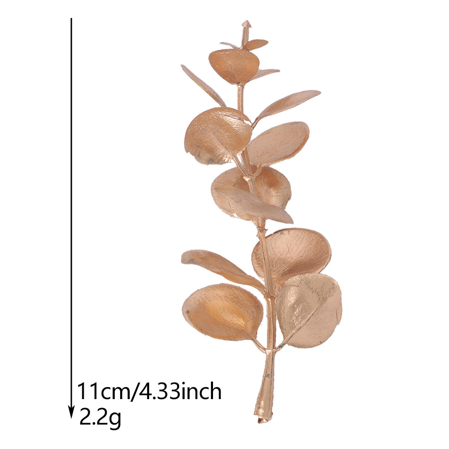 复古植物配件仿真金色叶子手工插花配件节日装饰仿真花跨境代发详情7