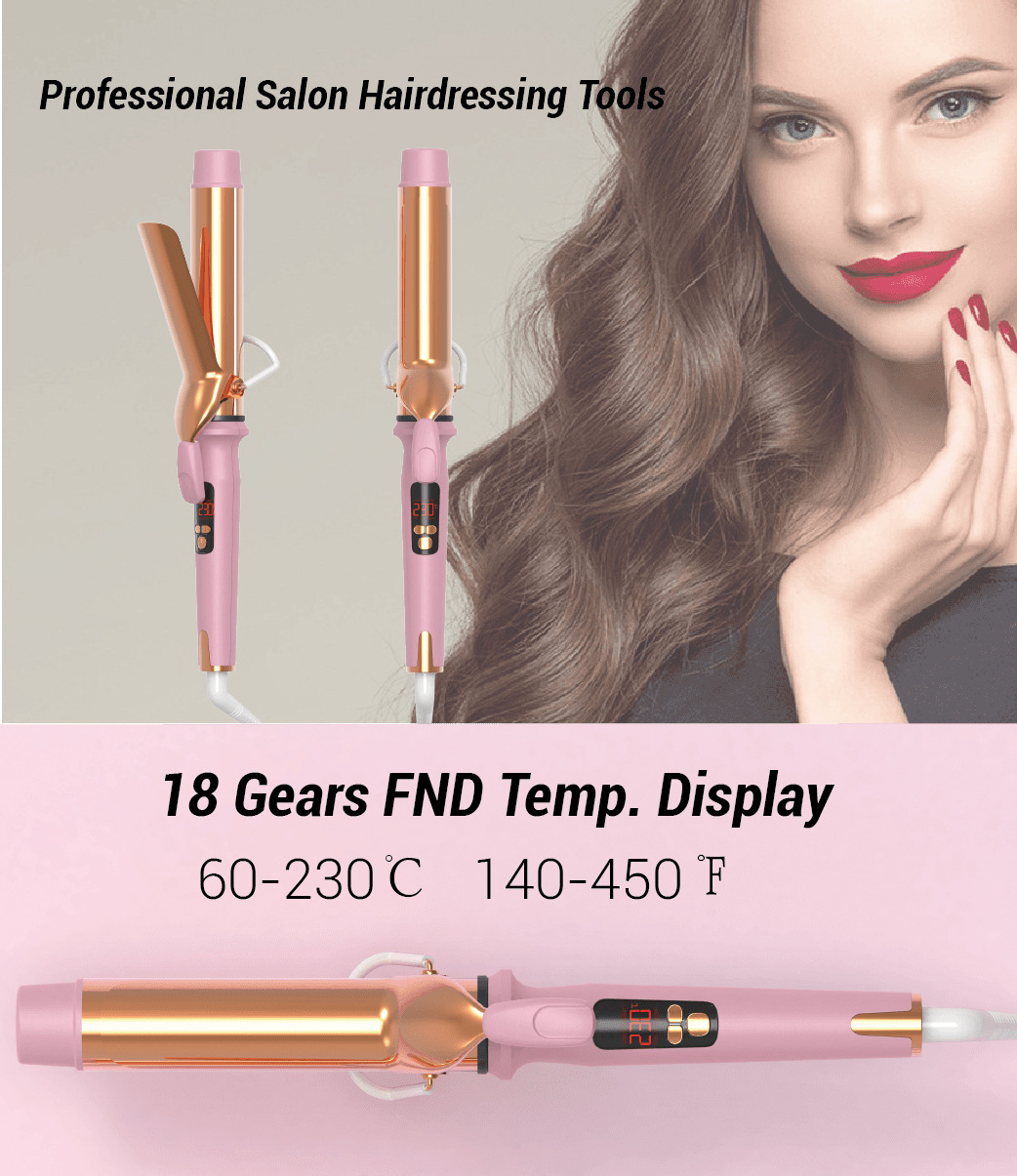 Curling irons, large waves, large curling irons, curling perming, electric curling irons, cross-border foreign trade factory pic 3