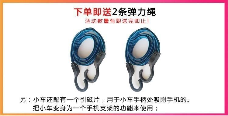 迷你买菜不锈钢全折叠便携手拉车家用购物拉货拖车搬运行李拉杆车详情11