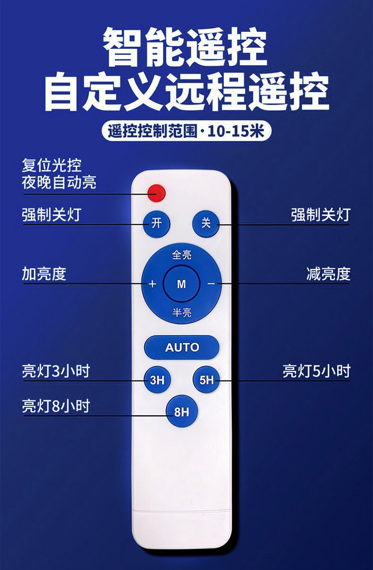 2024太阳能投光灯路灯室内外天黑自动亮全自动庭院灯led照明灯详情8