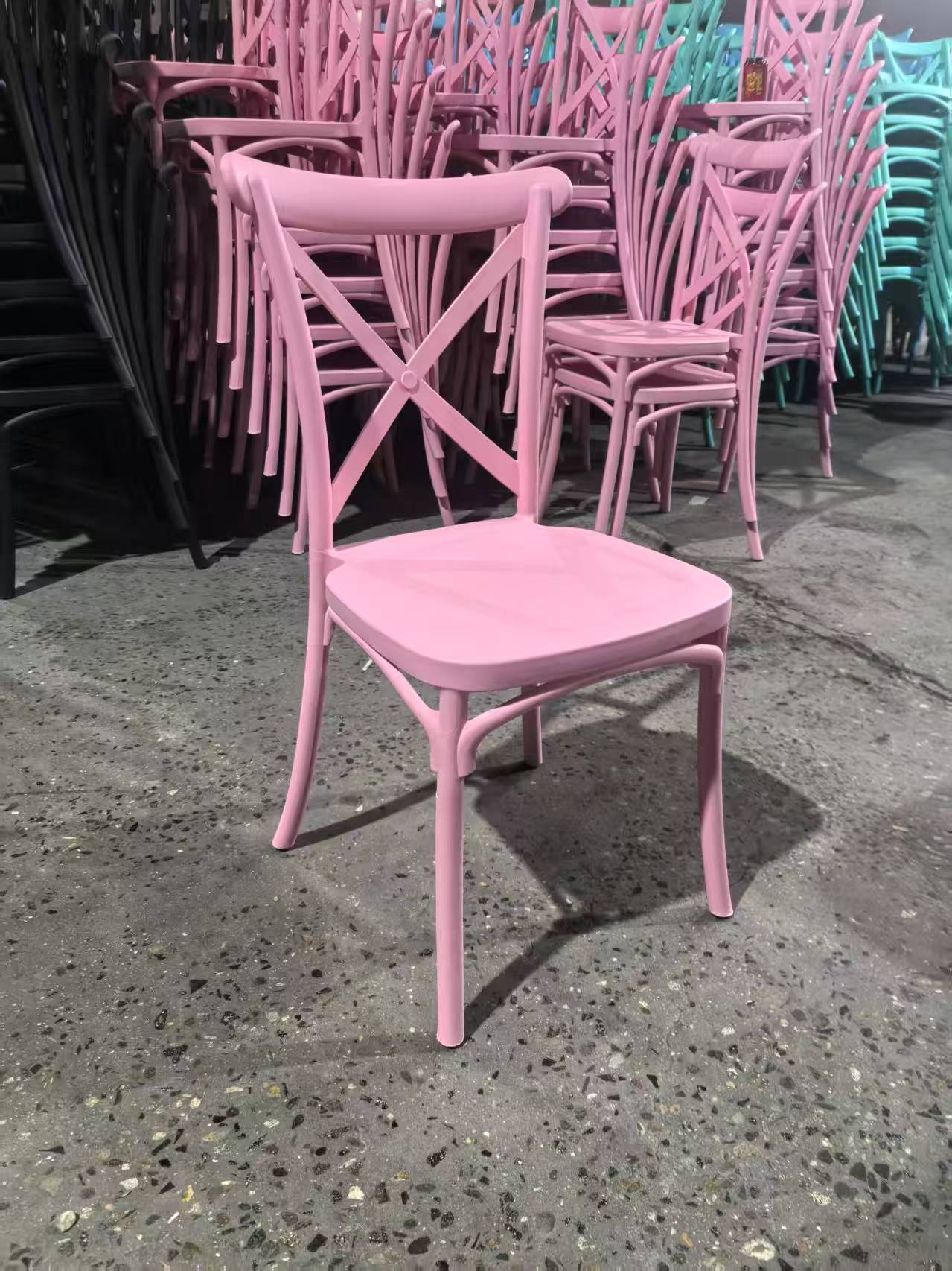 Star Factory modern European-style simple plastic dining chairs, adult home, outdoor leisure, coffee shop furniture with hotel backrests, restaurant pic 3