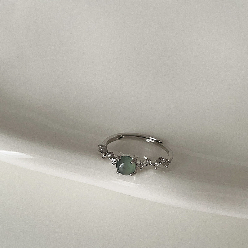 新中式清冷感玉髓葫芦水滴戒指女个性轻奢复古优雅百搭指环戒子详情14