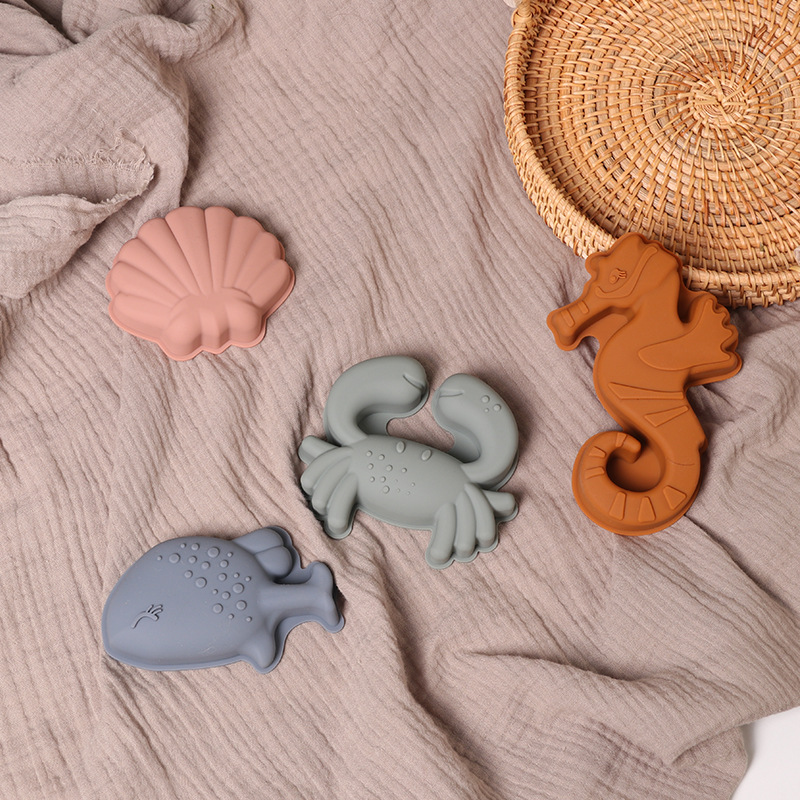 儿童硅胶沙滩桶套装 宝宝挖沙铲洗澡玩水工具 亲子互动戏水玩具 沙滩水桶乐趣无穷详情4