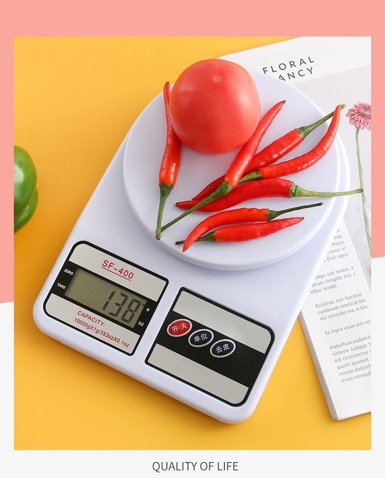 SF-400 Household kitchen scale, medicinal herb gram scale, electronic scale, 10KG food baking electronic scale, Southeast Asia Aobang pic 2