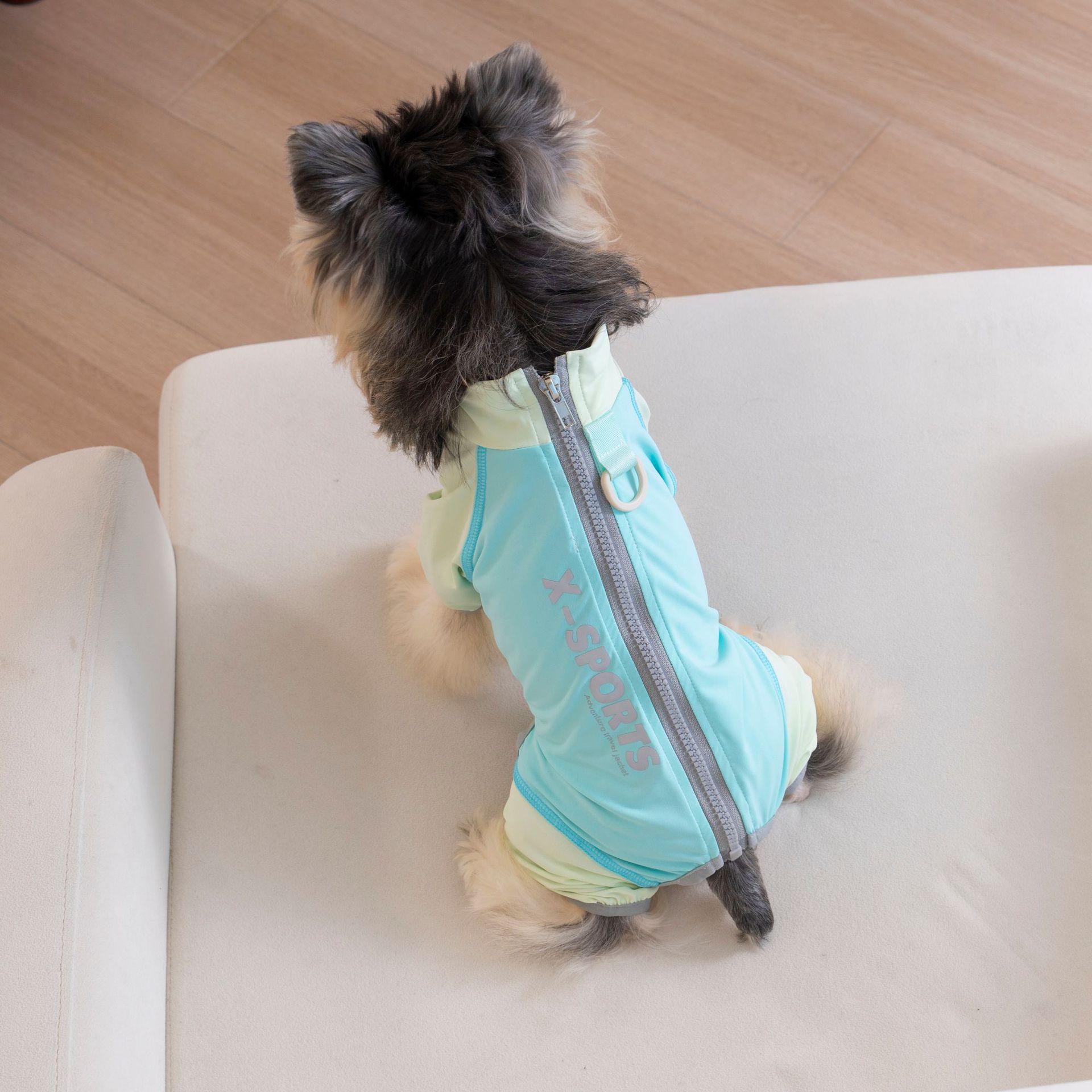 春夏新款小型犬四脚衣冰丝凉感服 泰迪比熊雪纳瑞宠物服装详情17