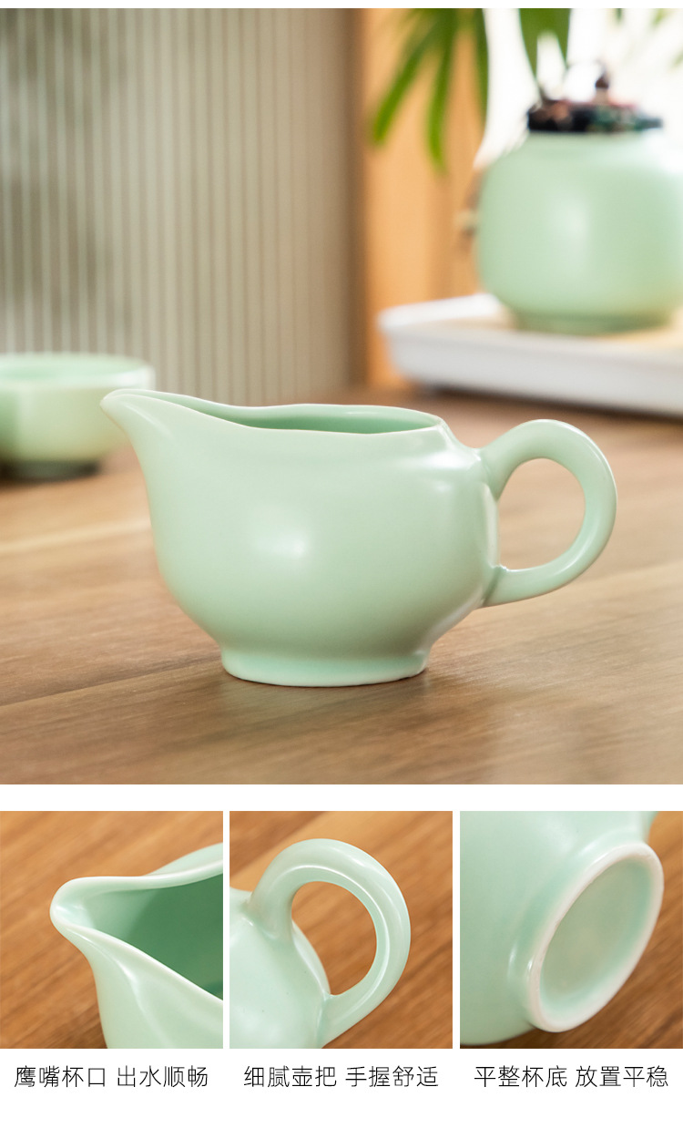 户外便携式旅行功夫茶具套装陶瓷盖碗一壶四杯整套批发礼品印logo详情6