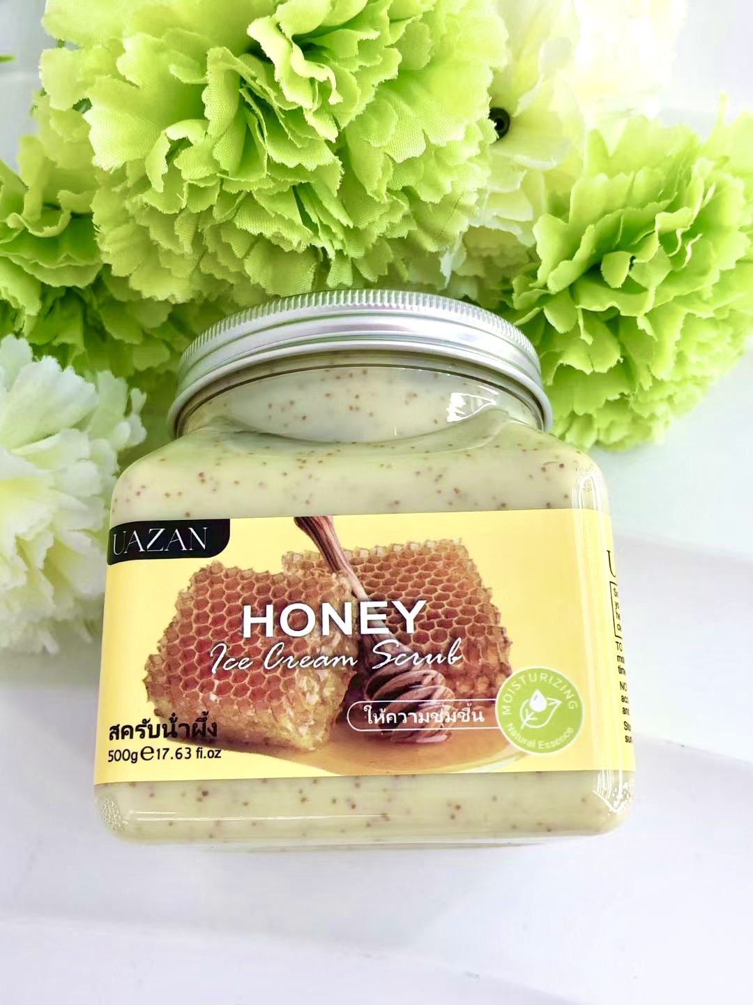 UAZAN植物水果磨砂膏身体去角质沐浴盐死皮清洁嫩肤美容护肤身体护理详情68