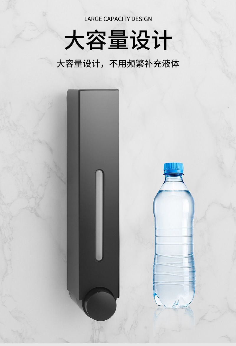 跨境厂家批发宾馆酒店壁挂式皂液器 家用大容量手动按压皂液器详情8