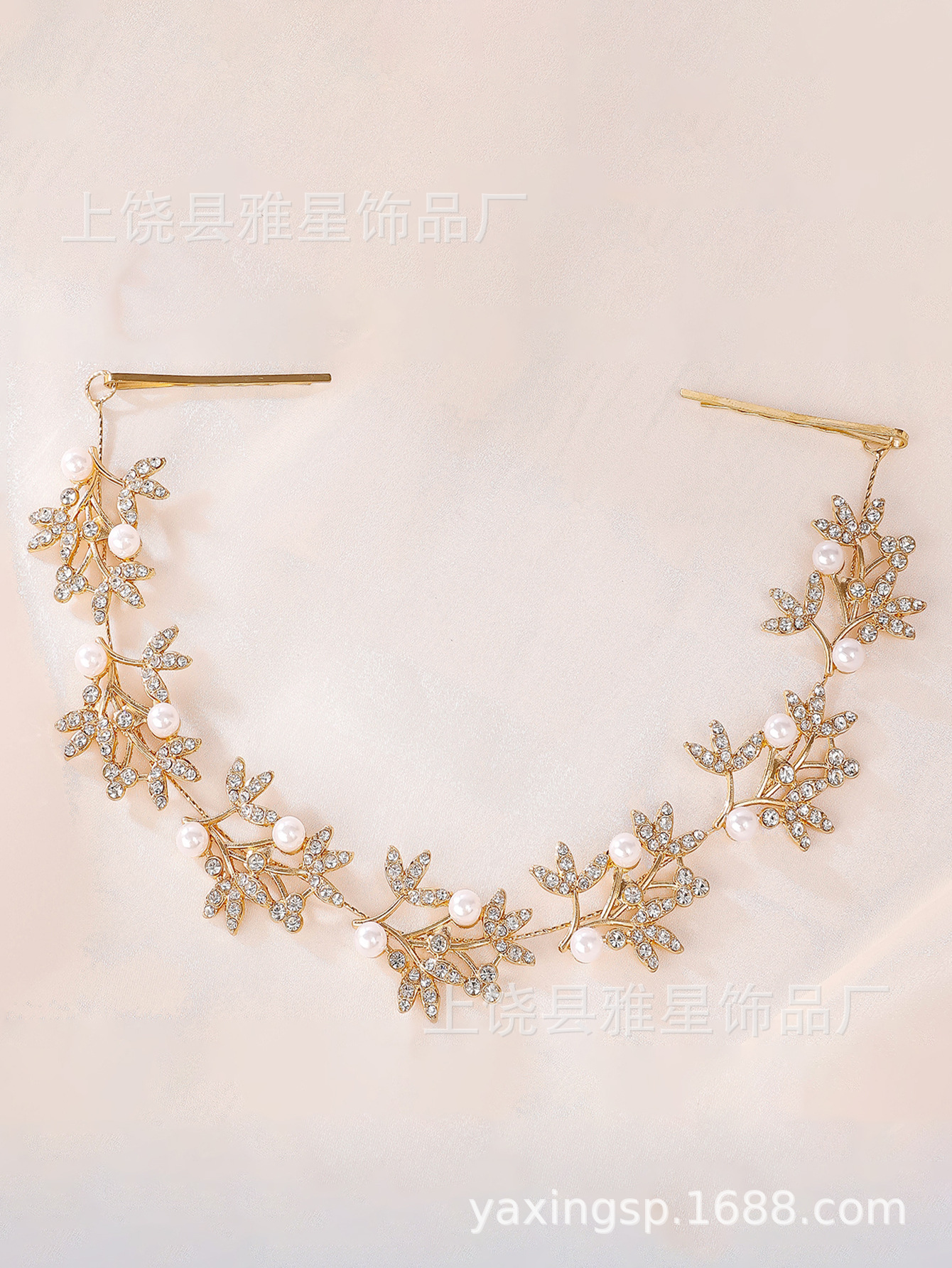 新款流行新娘头饰可爱百搭发带结婚饰品婚礼发带配饰头饰发箍详情12