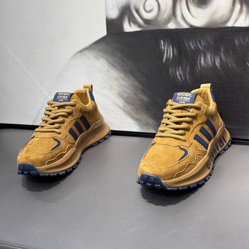 狂暴公牛男鞋三道杠老爹鞋2025春秋新款增高百搭休闲运动阿甘鞋潮详情9