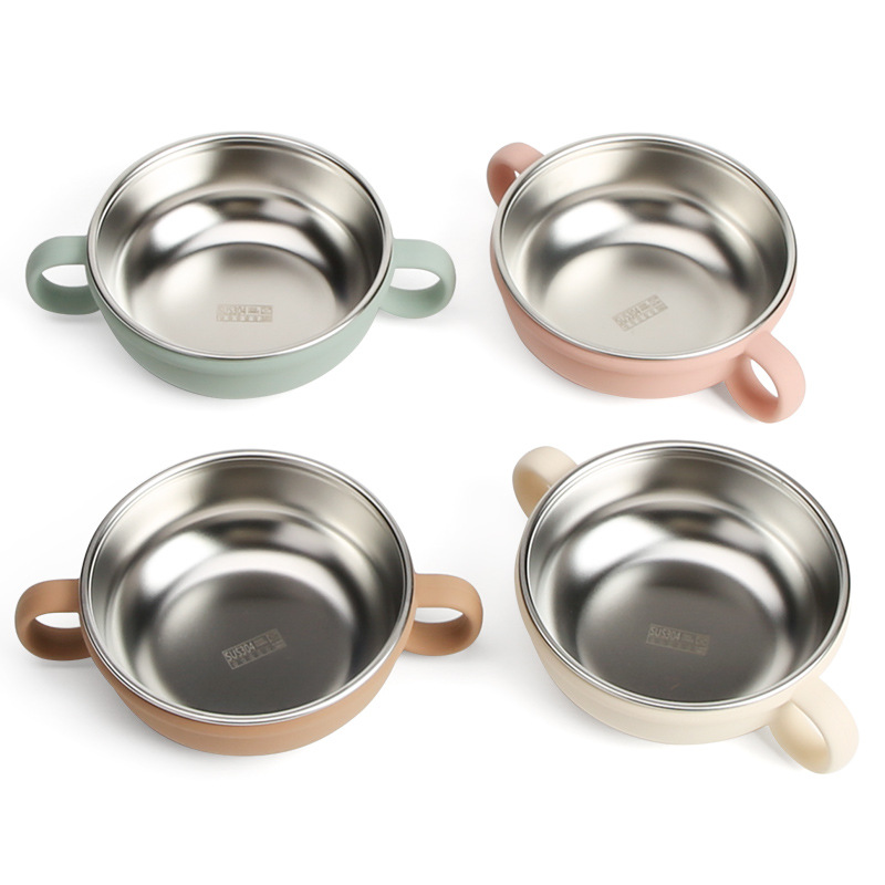 304不锈钢儿童保温碗宝宝吃饭碗喂养餐具双层硅胶防烫防摔辅食碗详情25