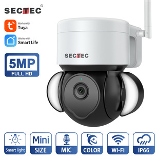 New private model: 5-megapixel high-definition night vision TUYA garden ball camera, wireless WiFi graffiti smart monitoring camera pic 1