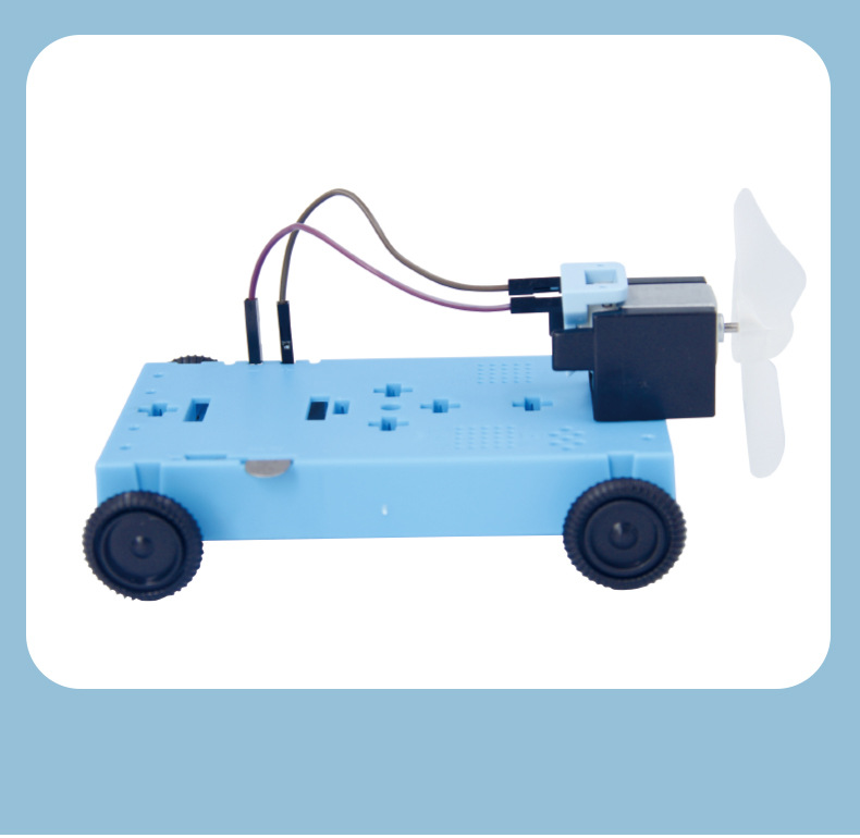 儿童科教教具 小学生diy 拼装实验材料包 风力小车教具科学发明详情10