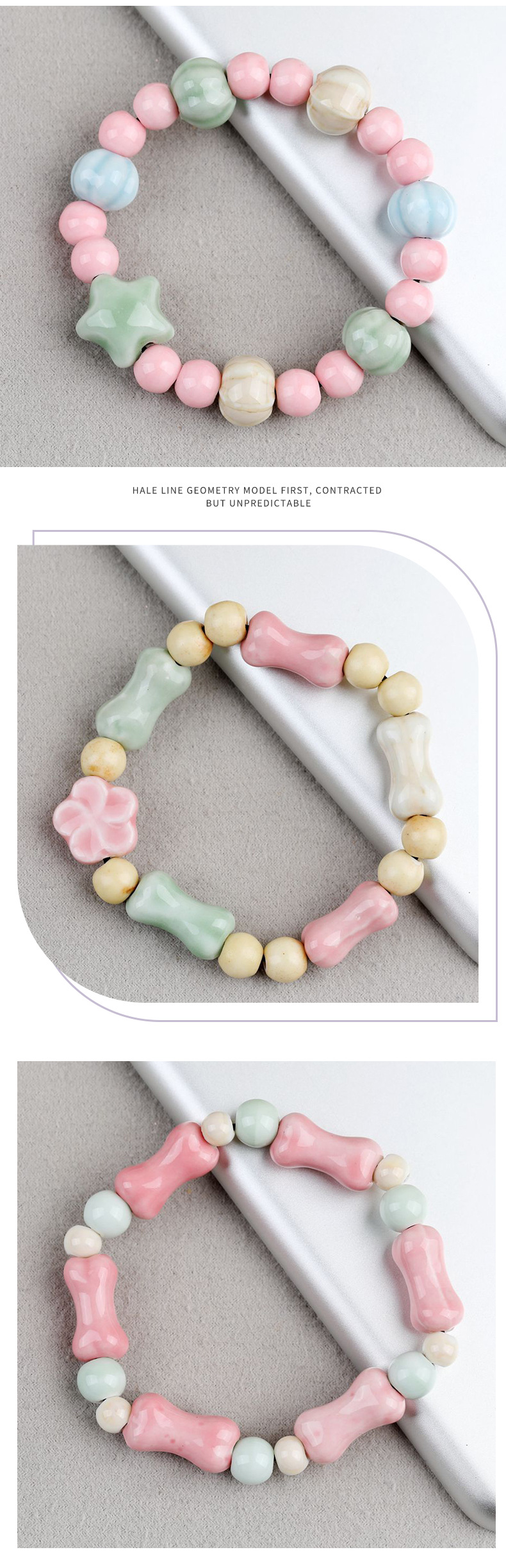 Jingdezhen New Chinese-style ethnic ceramic bone bracelet is a versatile gift for students and a traditional Chinese artistic bracelet pic 11
