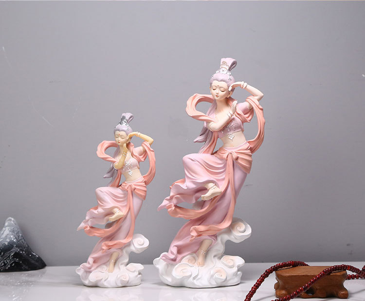 Cross-border new bestsellers, Dunhuang Feitian home decoration, wedding gifts, and traditional Chinese trend resin tabletop ornaments, one-piece consignment pic 14