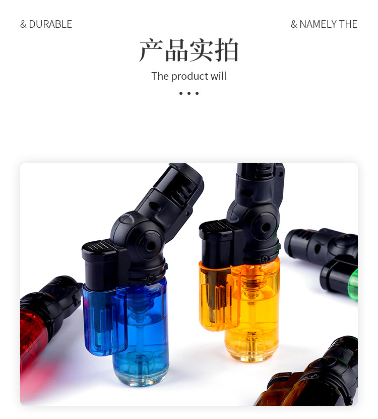 跨境创意小巧户外便携小焊枪直冲喷火可充气式防风打火机厂家直供详情10