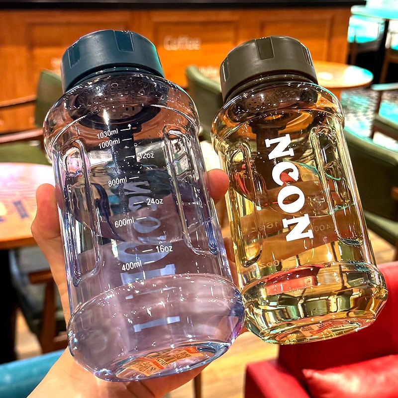 简约大容量塑料杯耐高温防摔高颜值水杯便携车载随手杯运动水壶详情2