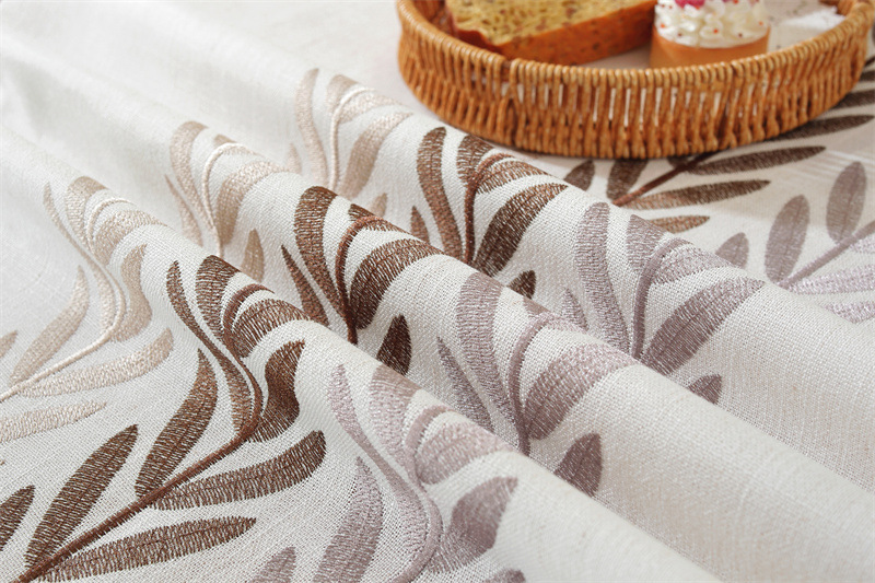 Amazon cross-border embroidered checkered flower tassel tablecloths, rectangular coffee tables, tablecloths and table coverings manufacturer embroidery pic 53