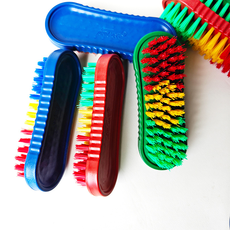 【3-6区】8038-3刷子 12/包 360/件8038-3刷子洗衣刷清洁刷子日用塑料刷方刷鞋刷子彩色鞋刷2元批发详情6