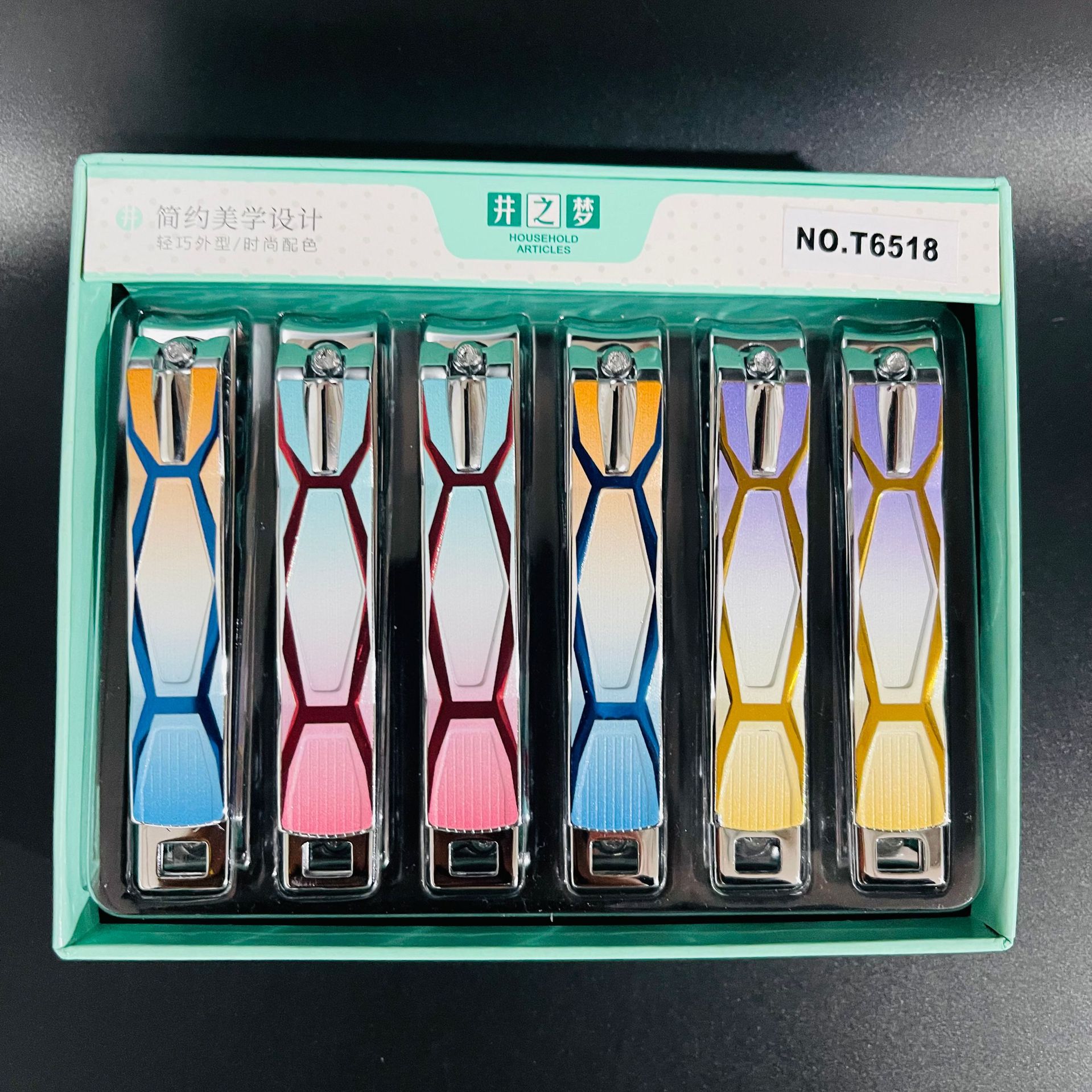 【 Office 】T6518 12/ box 600/ piece T6518 nail clippers, new household box nail clippers, nail art nail clippers, nail pliers 2 yuan supply pic 3