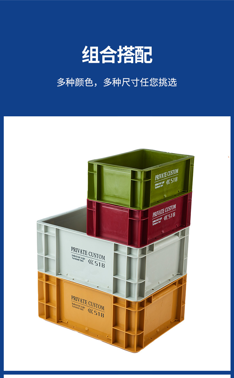 Wholesale industrial-style plastic EU turnover boxes, thickened desktop storage boxes, Japanese-style fish tank filter boxes, hardware toolboxes pic 10
