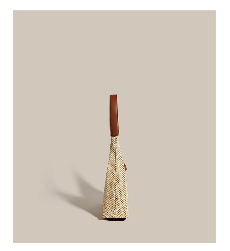 新款ins复古草编托特包单肩大包包女士休闲大容量夏天度假沙滩包详情12