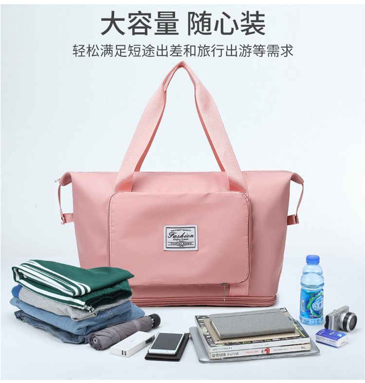 短途手提收纳包旅行包单肩大容量女男士小行李包袋健身出差待产详情6