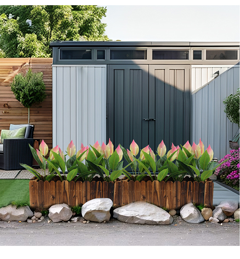 Artificial flowers: outdoor white anthurium, garden decoration, restaurant partition flowers, indoor red anthurium, indoor plastic anthurium, artificial plants pic 9