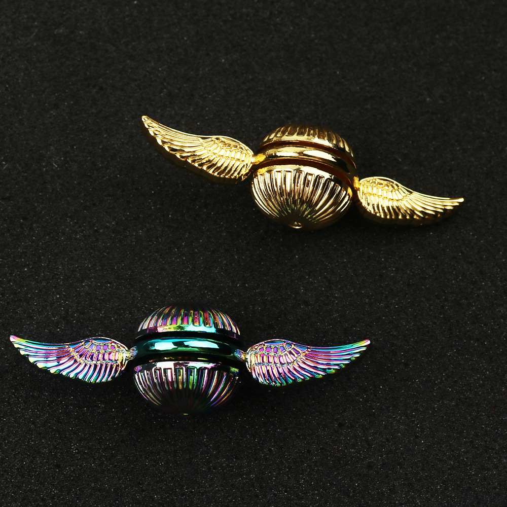 金属风轮旋转陀螺创意解压玩具佛莲星盘七彩指尖陀螺桌面摆饰批发详情11