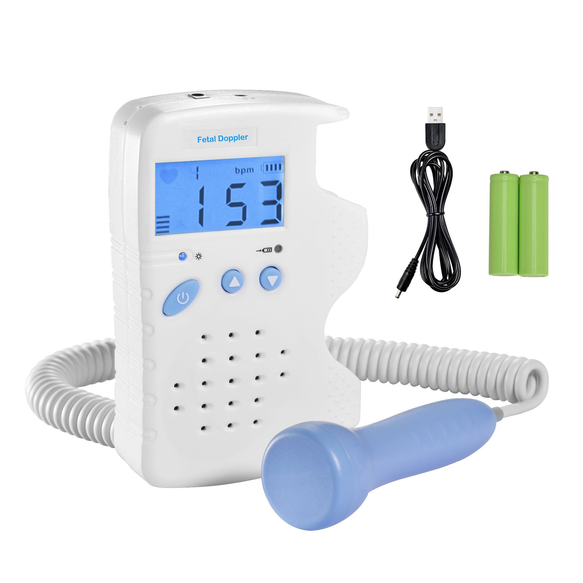 Cross-border exclusive 200D Doppler Fetal Heart detector, portable infant heart detector, fetal Doppler monitor pic 8