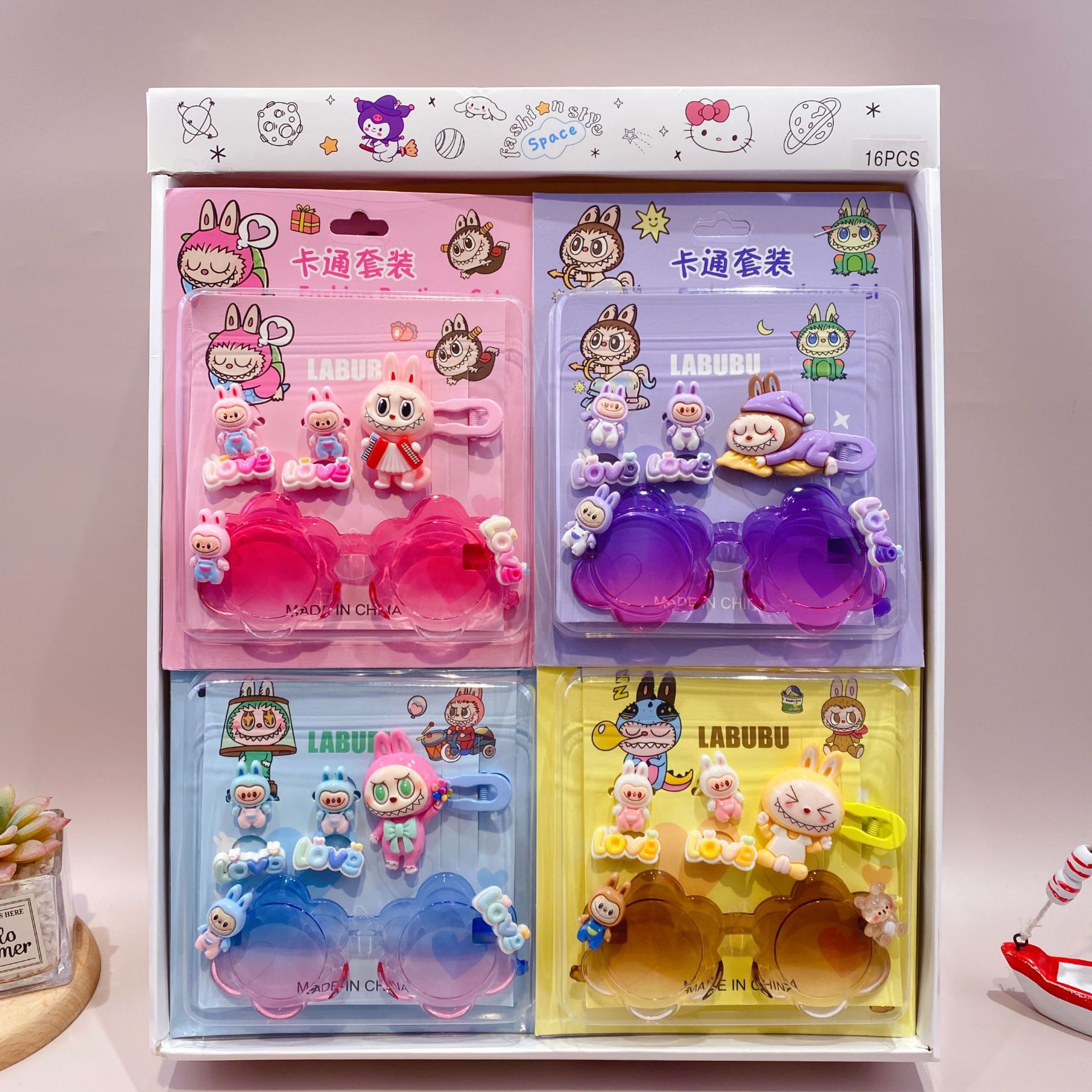 新款三丽鸥眼镜卡通皮筋发夹饰品套装可爱少女心装扮潮玩时尚精品详情42