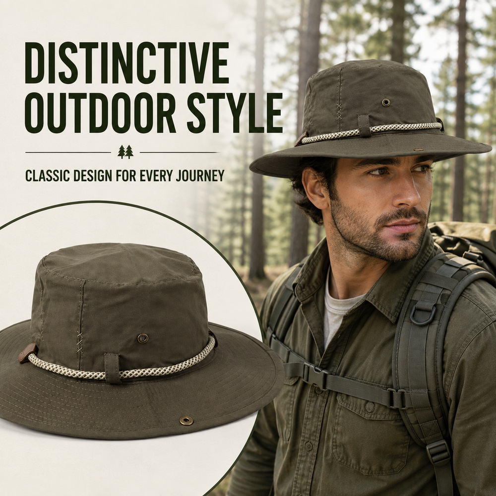 Sombrero de pescador ajustable personalizado bordado protector solar sombrero para hombres y mujeres multifacetado pequeño visera sombrero transfronteriza fábrica al por mayor pic 2