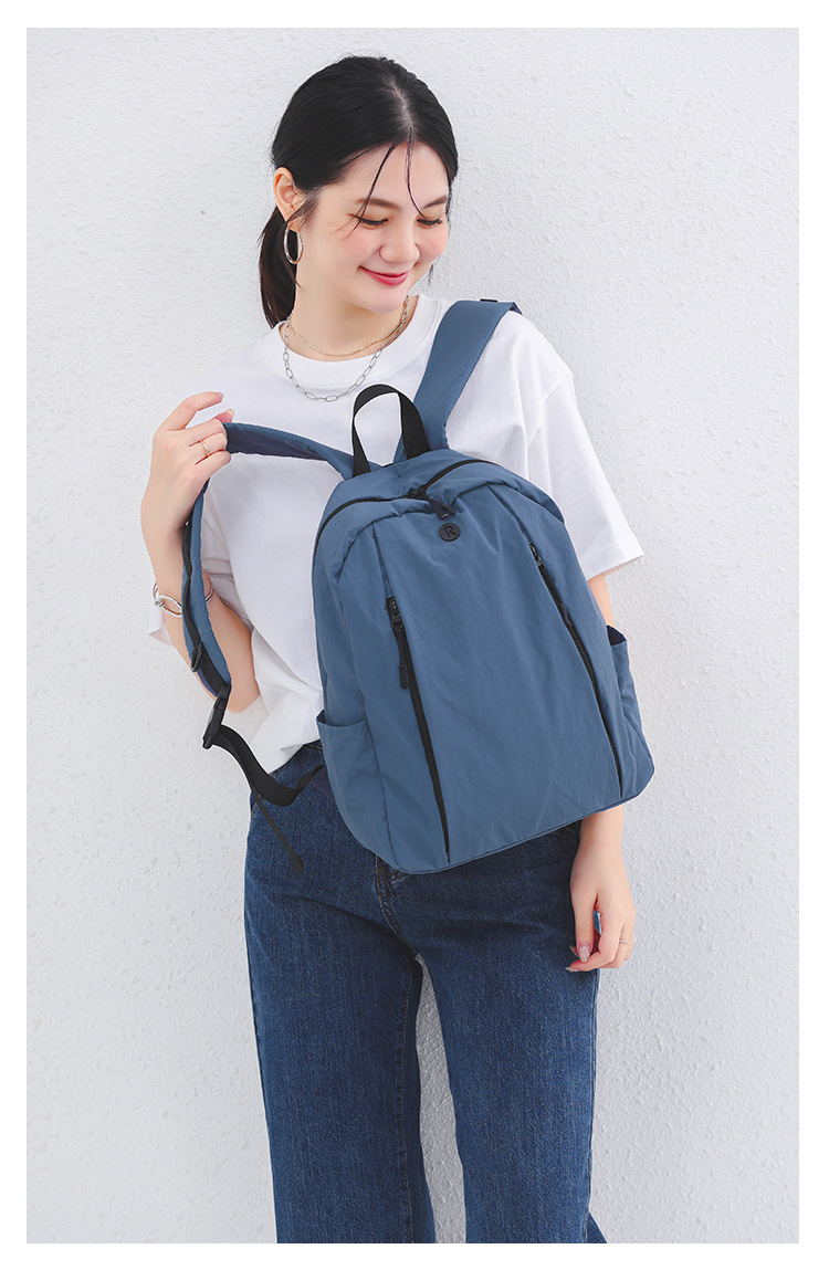 跨境直供亚马逊热销女包 日系尼龙布双肩包 户外休闲百搭通勤背包详情18