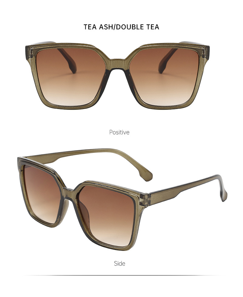 Square leopard print sunglasses for women with a high-end feel, 2025 new European and American sunglasses, UV400 sun protection retro sunglasses pic 8