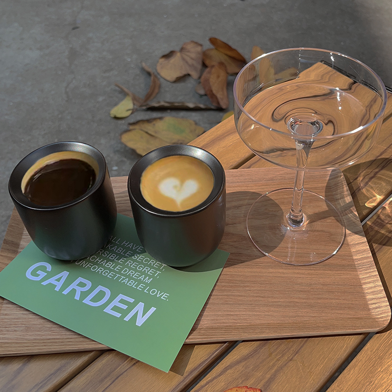 6gains简约拿铁杯咖啡厅加厚陶瓷意式浓缩拿铁咖啡杯冷萃对杯套装详情7