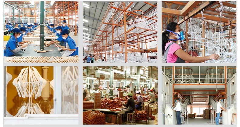 酒店木质衣架加粗款家用无痕防滑木头裤架衣服撑子复古实木晾衣架详情3