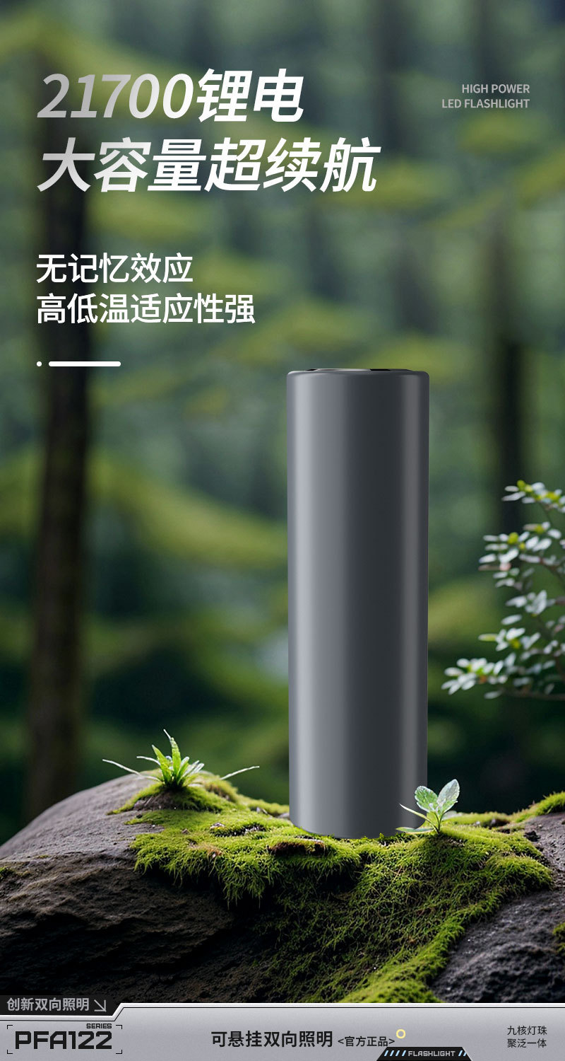 Pailide Cross-border 2025 New model of high-intensity flashlight with multiple lights, 8+1 side lights, COB outdoor source factory support for customization pic 12