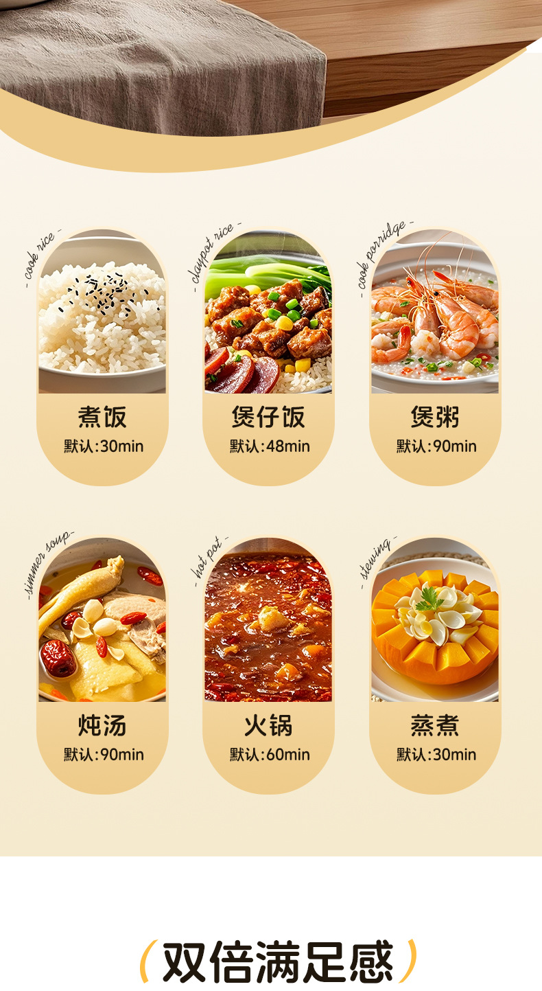 志高电饭煲迷你快煮多人电饭锅家用智能多功能预约煲汤煮粥煮饭锅详情8