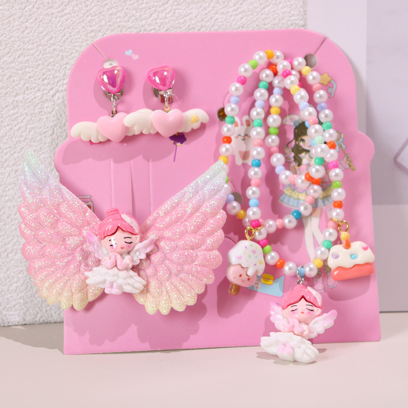 DIY儿童首饰礼盒公主手链戒指耳夹套装女童节日礼包可爱宝宝发饰详情14