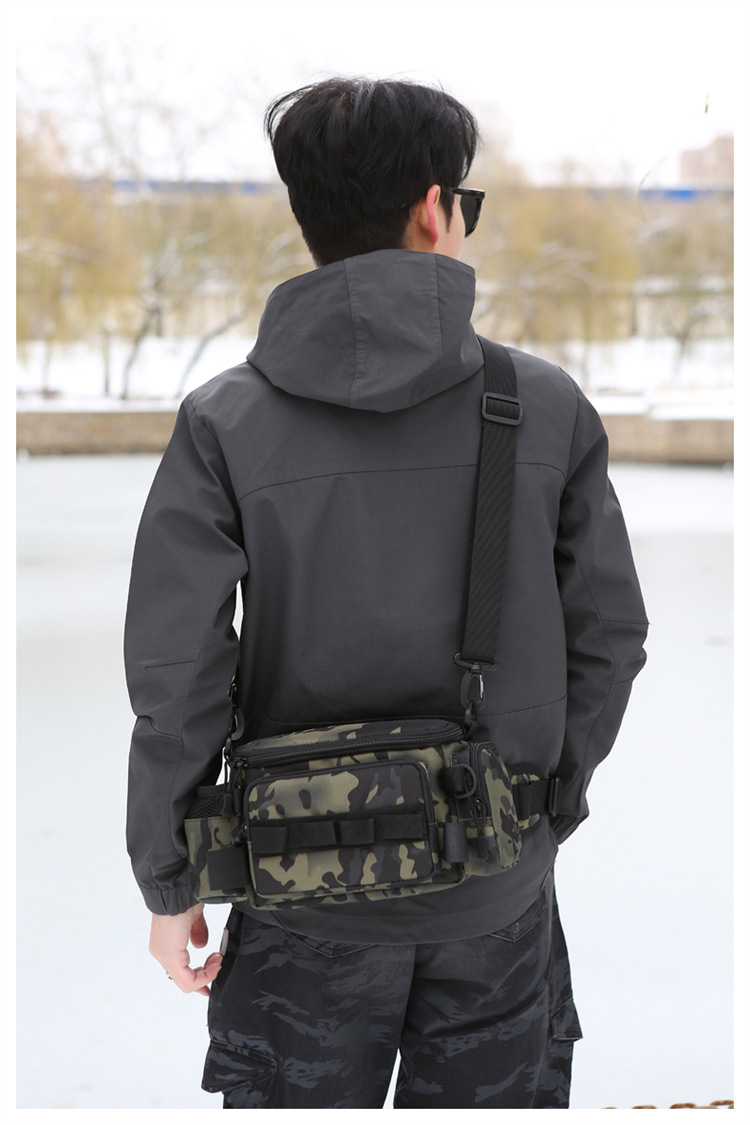 Lu Ya Bag, multi-functional waist bag, single-shoulder backpack, fishing crossbody bag, fishing gear rod bag, fishing storage bag, complete set of equipment pic 27