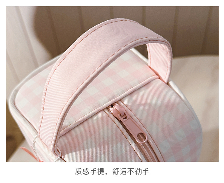 日系简约甜美三丽鸥化妆包高颜值圆点可爱卡通百搭便携手拿收纳包详情11
