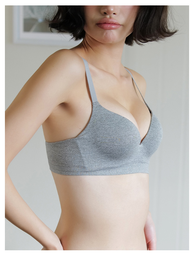 无痕内衣少女聚拢小胸收副乳防下垂不空杯薄款透气简约运动文胸罩详情14
