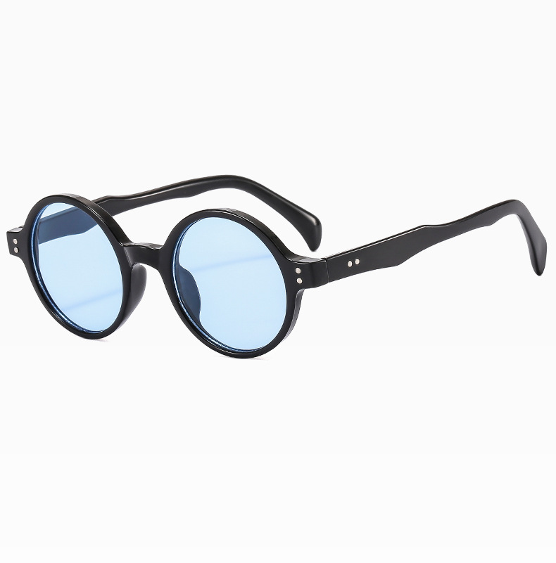 欧美新款圆形小框太阳镜男女网红明星同款时尚街拍墨镜眼镜架批发详情22