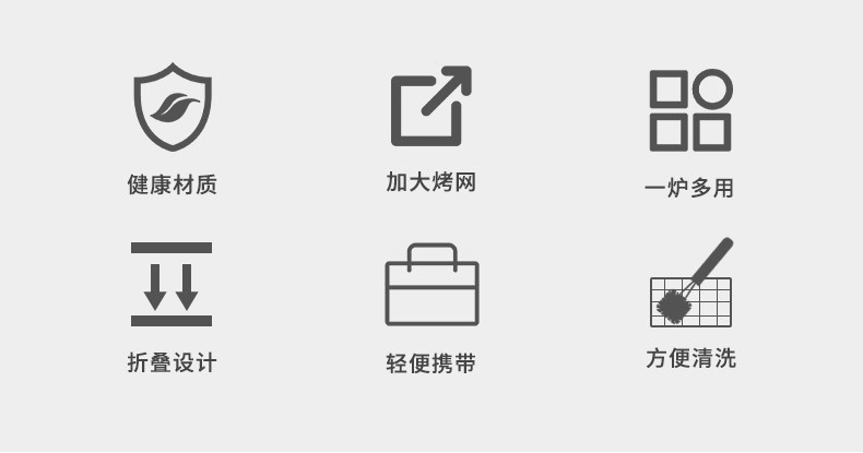 柯曼MT-3大号折叠便携不锈钢烤肉炉烧烤架BBQ烤箱烤网烧烤炉露营详情3